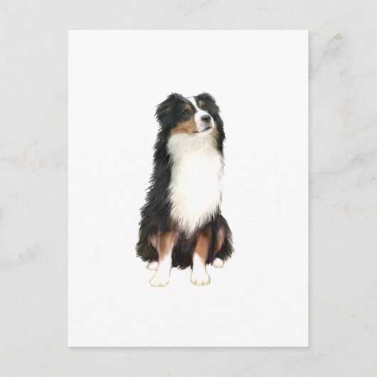 AUSTRALIAN SHEPHERD (A) - Driekleurig Briefkaart (Voorkant)