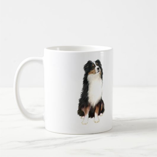 AUSTRALIAN SHEPHERD (A) - Driekleurig Koffiemok (Links)