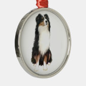 AUSTRALIAN SHEPHERD (A) - Driekleurig Metalen Ornament (Rechts)