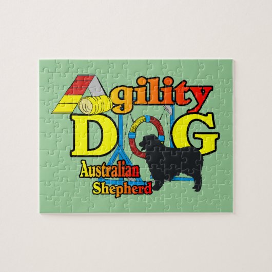 Australian Shepherd Agility Legpuzzel (Horizontaal)