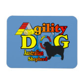 Australian Shepherd Agility Magneet (Horizontaal)