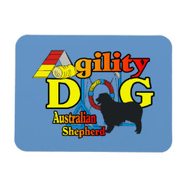 Australian Shepherd Agility Magneet