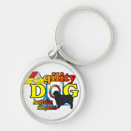 Australian Shepherd Agility Sleutelhanger