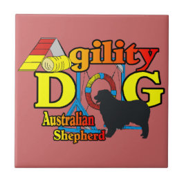 Australian Shepherd Agility Tegeltje