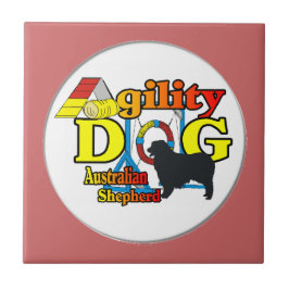 Australian Shepherd Agility Tegeltje