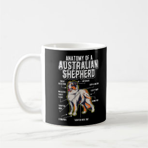 Australian Shepherd Anatomy Funny Dog Koffiemok