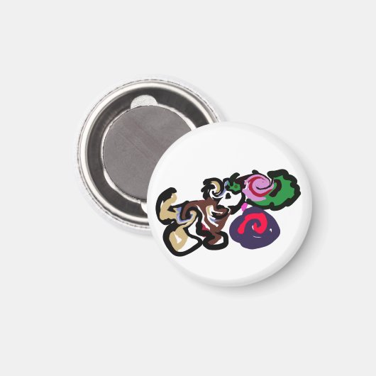 Australian shepherd and roses joy magneet (Voorkant / Achterkant)