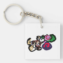 Australian shepherd and roses joy sleutelhanger