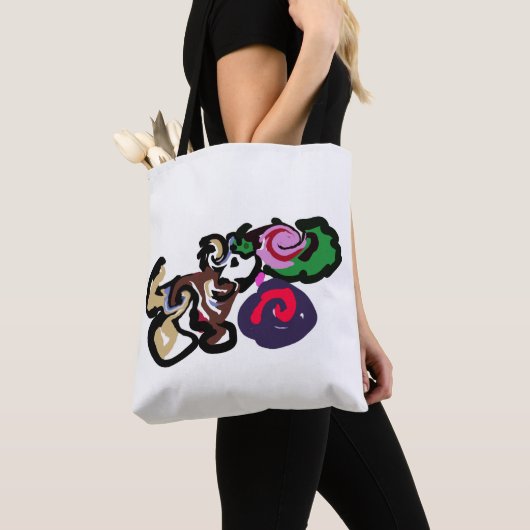 Australian shepherd and roses joy tote bag (Dichtbij)