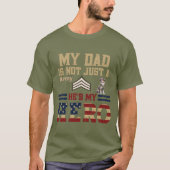 Australian Shepherd Army Sergeant Dad T-shirt (Voorkant)