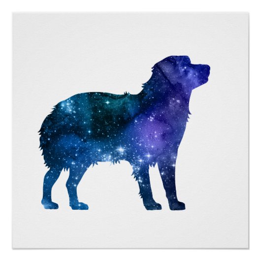 Australian Shepherd Art Aussie Dog Perfect Poster (Voorkant)