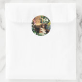 Australian Shepherd Art Gifts Ronde Sticker (Tas)