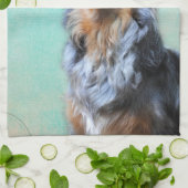 Australian Shepherd Artistic Photo Kitchen Towel Theedoek (Gevouwen)