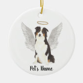 Australian Shepherd Aussie condoleance-herdenking  Keramisch Ornament (Voorkant)