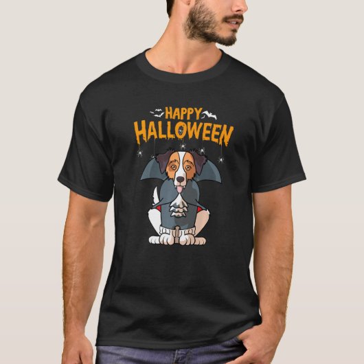 Australian Shepherd Aussie Dog Halloween Costume T-shirt (Voorkant)