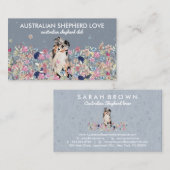 Australian Shepherd Aussie Dog Visitekaartje (Voorkant / Achterkant)