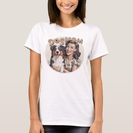 Australian Shepherd Aussie Dogmom doglover T-shirt (Voorkant)
