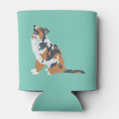 Australian Shepherd Aussie Dogs Can Sleeve Blikjeskoeler (Achterkant)