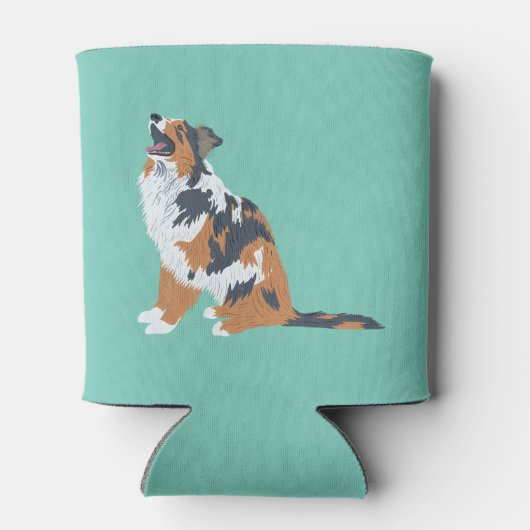Australian Shepherd Aussie Dogs Can Sleeve Blikjeskoeler (Achterkant)