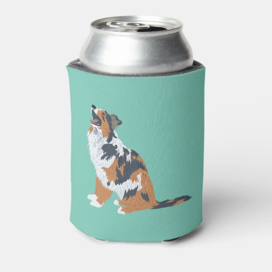 Australian Shepherd Aussie Dogs Can Sleeve Blikjeskoeler (Blikje Achterkant)