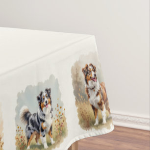 Australian Shepherd Aussie Dogs Tafelkleed