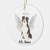 Australian Shepherd Aussie Herdenkings Sympathie Keramisch Ornament (Links)