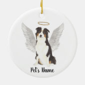 Australian Shepherd Aussie Herdenkings Sympathie Keramisch Ornament (Achterkant)
