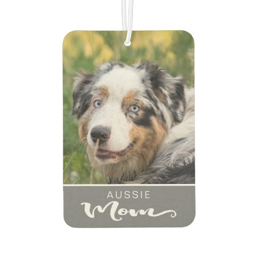 Australian Shepherd Aussie Insert Dog's Afbeelding Luchtverfrisser (Achterkant)
