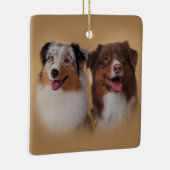 Australian Shepherd - Aussie Keramisch Ornament (Rechts)