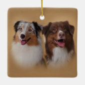 Australian Shepherd - Aussie Keramisch Ornament (Achterkant)