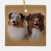 Australian Shepherd - Aussie Keramisch Ornament (Voorkant)