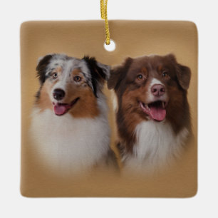 Australian Shepherd - Aussie Keramisch Ornament