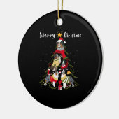 Australian Shepherd Aussie kerstboom Xmas Dog Keramisch Ornament (Links)