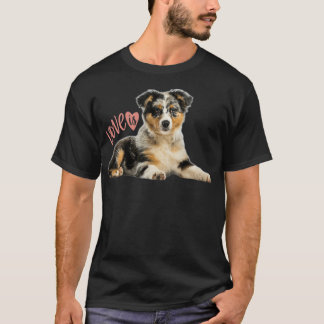 Australian Shepherd Aussie Mam Dad Love Dog Pet T T-shirt