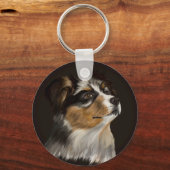 Australian Shepherd - Aussie Puppy Sleutelhanger (Voorkant)