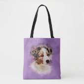 Australian Shepherd - Aussie Puppy Tote Bag (Voorkant)