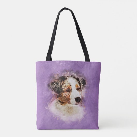 Australian Shepherd - Aussie Puppy Tote Bag (Achterkant)