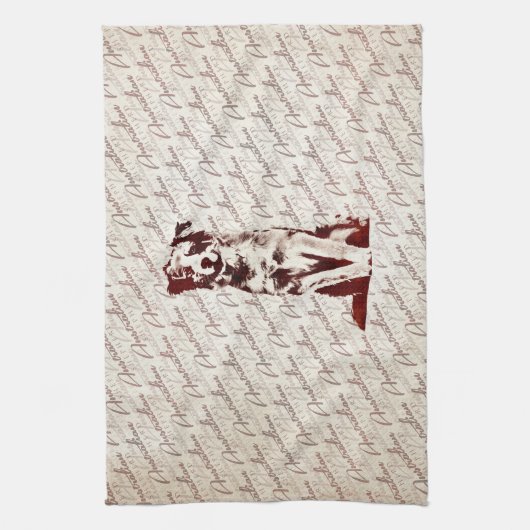 Australian Shepherd Aussie Theedoek (Verticaal)