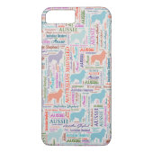 Australian Shepherd Aussie Word Art Case-Mate iPhone Case (Achterkant)