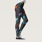 Australian Shepherd Aussie Word Art Leggings (Rechts)