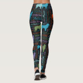 Australian Shepherd Aussie Word Art Leggings (Achterkant)