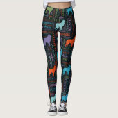Australian Shepherd Aussie Word Art Leggings (Voorkant)