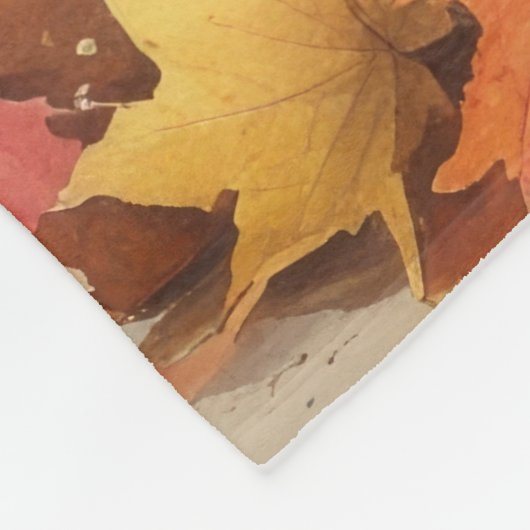 Australian Shepherd Autumn verlaat Thanksgiving Fleece Deken (Hoek)