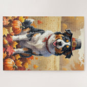 Australian Shepherd Autumn verlaat Thanksgiving Legpuzzel (Horizontaal)