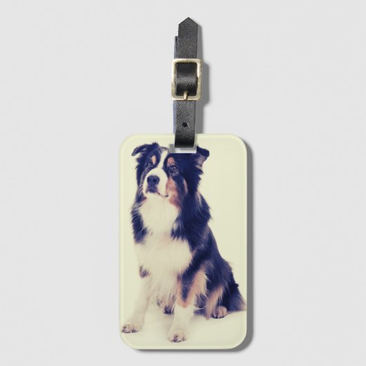 Australian Shepherd Bagagelabel (Voorkant (verticaal))