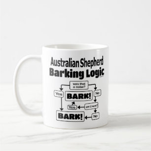 Australian Shepherd Barking Logic Koffiemok