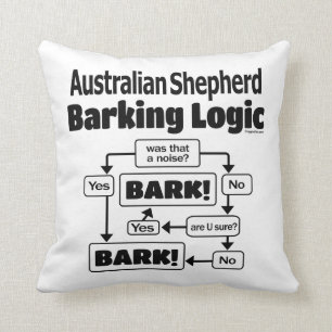 Australian Shepherd Barking Logic Kussen