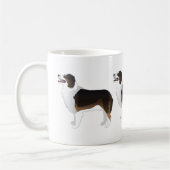Australian Shepherd Basic Breed Silhouette Koffiemok (Links)
