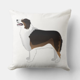 Australian Shepherd Basic Breed Silhouette Kussen