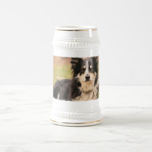 Australian Shepherd Beer Stein Bierpul (Center)